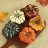装飾的な花ミニ人工ハロウィーン秋の秋の秋装飾シミュレーション野菜DIYクラフトホームパーティー装飾小道具農家の収穫