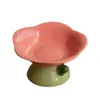 Ciotole per cani Mangiatoie Simpatica ciotola in ceramica per gatti Ciotola antiscivolo a forma di fiore Cani con piedi alti Mangiatoia per cuccioli Alimentazione Cibo Acqua Piatto rialzato Forniture per animali domestici 231023