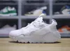 Huarache hantverk av högsta kvalitet män kvinnor löparskor sneaker trippel svart topp vit kokosnöt mjölk ljus silver sanddrag mån grå herr tränare sport sneakers