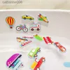 Autres jouets Jouets de douche pour enfants en matériau EVA puzzle de route urbaine numéro lettre puzzle cognitif jouets bébé jouetsL231024