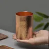 Mugs Thick Pure Copper Mug Coffee Powder Dispenser Cups Handcrafted Beer Cup Tumbler Drinkware 231023