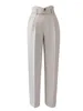Damesbroek Seoulish 2023 Formele harem met riem Lente zomer Hoge taille Vrouwelijke werkkleding Elegante enkellange broek
