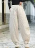 女性用パンツ女性キルティング濃厚な暖かい冬のラミーコットンチャイニーズスタイルパッドズボンの斬新なオリジナルデザインb115