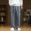 Mens Pants Autumn Sweatpants Men Casual Track Pant Male MultiPockets Drawstring Cotton Loose Straight Trousers Large Size 6XL 7XL 8XL 231024