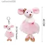 Autres jouets Mignon Dentelle Ballet Souris Lapin Tigre Peluche Jouet Doux Peluches Princesse Jupe Poupées Style Enfants Filles Anniversaire Cadeaux De Mariage L231024