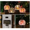 Christmas Decorations Christmas Hanging LED Glowing Sequin Lantern Santa Claus Snowman Water-filled Night Light Year Gift Home Decoration Navidad 231024