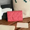Designermynt handväska unisex kedja plånböcker crossbody handväska kaviar plånbok kvinnlig student fast färg spänne liten plånbok 231015