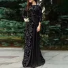 Plus -klänningar Kaftan Abayas klänningar för kvinnor Dubai Abaya Turkiet Islam Arabiska muslimska Long Modest Dress Robe Longue Femme T231024