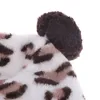 Appareils pour chien adorable dessin animé léopard costume animal animal hoodie tenues chaudes thème tissu halloween année