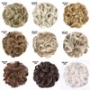 Syntetiska peruker Jeedou 75G Mer hår Curly Messy Chignon Donut Bun Pad Elastic Rope Rubber Band Hairpiece For Women 231024