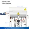 Zonesun Dual-Color Dwirl تعبئة شريط حشو معجون سميك صرف زبدة الفول السوداني معدات التعبئة والتغليف ZS-FM250