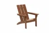 Camp Furniture Outdoor Patio Garden Wood Adirondack Chair Brown