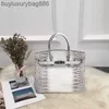 Bolsa feminina masculina de couro genuíno crocodilo jacaré Himalaia cinza branco com logotipo fivela prateada 25cm30cm sacola portátil lenços grátis suporte personalizar Yma