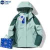 23 NASA Charge Coat hommes trois en un détachable extérieur alpinisme costume printemps, automne, hiver épaissi manteau en peluche