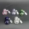 Hälsosam filterrök Ash 14 eller 19 Man High Borosilicate Glass Cigarettpott Bubble Head Cigarettsamlare Anpassad till 14 kvinnliga portar