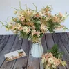 Decorative Flowers Dutch Chrysanthemum Simulation Small Daisy Wedding Home Pography Decoration Props Fall Faux Flower