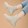 Boots Women Over the Knee Socks Shoes Female Fashion Flat Autumn Winter long Boot for Body Shaping Sneakers 231023