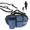 Colliers de chien sport Fanny Pack multifonction en plein air course Fitness marche entraînement taille sac chiens laisse réfléchissant imperméable en Nylon