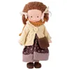 Dockor 30 cm Waldorf Doll Girl Plysch Handgjorda mjuka fyllda figurer med kläder Full Set Baby Comfort Toys ger en presentförpackning 231023