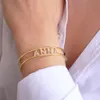 Jelly KristenCo personnalisé Zircon bracelets personnalité nom Bracelet bijoux mots lettres Bracelet femmes 231023