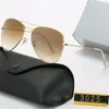 Lotniki okulary przeciwsłoneczne Designer Aviator 3025R Okulary przeciwsłoneczne dla mężczyzn Rale zakaz okularów Kobieta Ochrona Uv400 Ochrona Rea