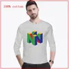 Camisetas para Hombre 64 Camiseta Larga - Camisa clásica Cool Casual Pride Camiseta de Manga a la Moda para Hombre All Lives Matter