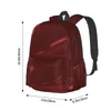Mochila escova impressão vermelha arte abstrata kawaii mochilas menino menina faculdade sacos de escola mochila colorida