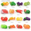 Kitchens Play Food Children Simulation Kitchen Toys Set Pretend Play Fruit Vegetable Pizza Cutting Early Education Toys for Kids Play House GameL231026