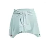 Gym Clothing Workout Fitness Wear Dance Ballet Skirts Skirt Wrap Covering Buttocks For Women Sport Yoga Dress Short Thigh Cover