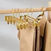 Cabides 5pcs Calças Cabide Mulheres Saia Display Armazenamento Clothespins Racks Calças Domésticas Meias Rack de Secagem com Móvel