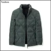 Parkas pour hommes 2024 hiver nouvelles vestes pour hommes épaissir rembourré doudoune classique solide doudoune chaud mâle manteau mode décontracté Streetwear J231024