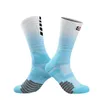 Chaussettes pour hommes Coloré Sport Quarter Hommes Femmes Dégradé Couleur Coussin épais Compression Basketball Cyclisme Badminton Chaussette athlétique