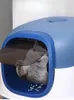 その他の猫のサプライ猫猫の猫のごみ箱大型サイズ完全囲まれたトイレの砂トレイ防止防止防止ベルト砂インテリジェン231023