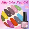 Pós acrílicos Líquidos Nail Polish Set 2027pcs Gel Semi Permanente Cor Brilhante Soak Off UV Com Base Matte Top Coat Manicure 231023