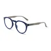 Occhiali da sole Boncamor Occhiali da lettura per donna Uomo Moda HD Lenti rotonde anti luce blu Occhiali da vista con montatura di alta qualità 0- 4.0