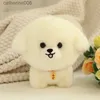 Altri giocattoli ZU Kawaii Teddy Pets Lifelike Fluffy Puppy Soft Doll Cute Small Chow Pomeranian Corgi Yorkie Peluche con ciondolo Regalo per ragazzaL231024