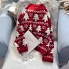 Kadın Sweaters Ebaihui Noel Ağacı Kazak Mürettebat Boyun Kadın Örme Külük Vintage Gevşek Jumper Festival Uzun Kollu Üstler Kadın Jumperl231024