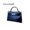 Frauen Box Leder Handtasche zweite Generation 2023 neue Tasche handgefertigte glatte Leder kleine Tasche Box Wachsfaden Mini Damen Tasche einzelne Schulter Umhängetasche L