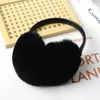 Berets 92831674 Fashion Men And Women Winter Accessories Rex Fur Ear Cover Warm Plush Earmuffs