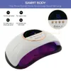 Nail Dryers 69LEDs Dryer UV LED Lamp for Curing All Gel Polish With Motion Sensing Professional Manicure Salon Tool Equipment 231023