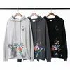 2023 Herren und Damen Hoodie Sweatshirt Herbst Winter Cherry Plum Blossom Butterfly Hochwertiger Pullovermantel 8 COLOURS1