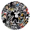 50 шт., креативные граффити с изображением гориллы, ПВХ, водонепроницаемые наклейки для ноутбука, скейтборда «сделай сам»