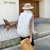 Women's Trench Coats Women Autumn Winter Warm Cotton Vest Stand Collar Solid Sleeveless Big Pocket Coat Ladies Zipper Loose Jacket