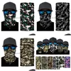 Party Masks Outdoor Seamless Magic Scarf Ski Camo Half Face Mask Bandana Neck Warmer pannband Turban Cycling Wholesale CPA4459 Drop Dhktz