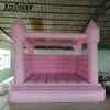 Atividades ao ar livre 13x13ft comercial bouncer inflável casamento bouncy castelo rosa saltar casa para festa de aniversário