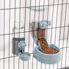 Köpek kaseleri besleyiciler otomatik evcil hayvan kaseleri kafes asılı besleyici pet su şişesi gıda konteyner dağıtıcı köpek yavrusu için asma kase tavşan evcil hayvan besleme 231023
