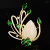 Brooches Sweet Statement Daffodils Flowers Pins Gold Plated Temperament Elegant Plant Floral Corsage Bouttoniere