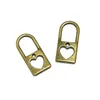Charms 30 stcs antieke bronzen vergulde hartvergrendeling hanger 26 12 mm sieraden maken doe -het -zelf -handgemaakte accessoires