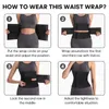 Midje mage shaper midje bandage wrap bälte för kvinnor midja tränare kropp skakare mage bantningsglaster justerbar postpartum reducerande mantel bälte 231023