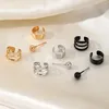 Backs Earrings Fashion Female Cross Stud For Women Girls Ear Clip Punk Cute Cuff 2023 Jewerly Set